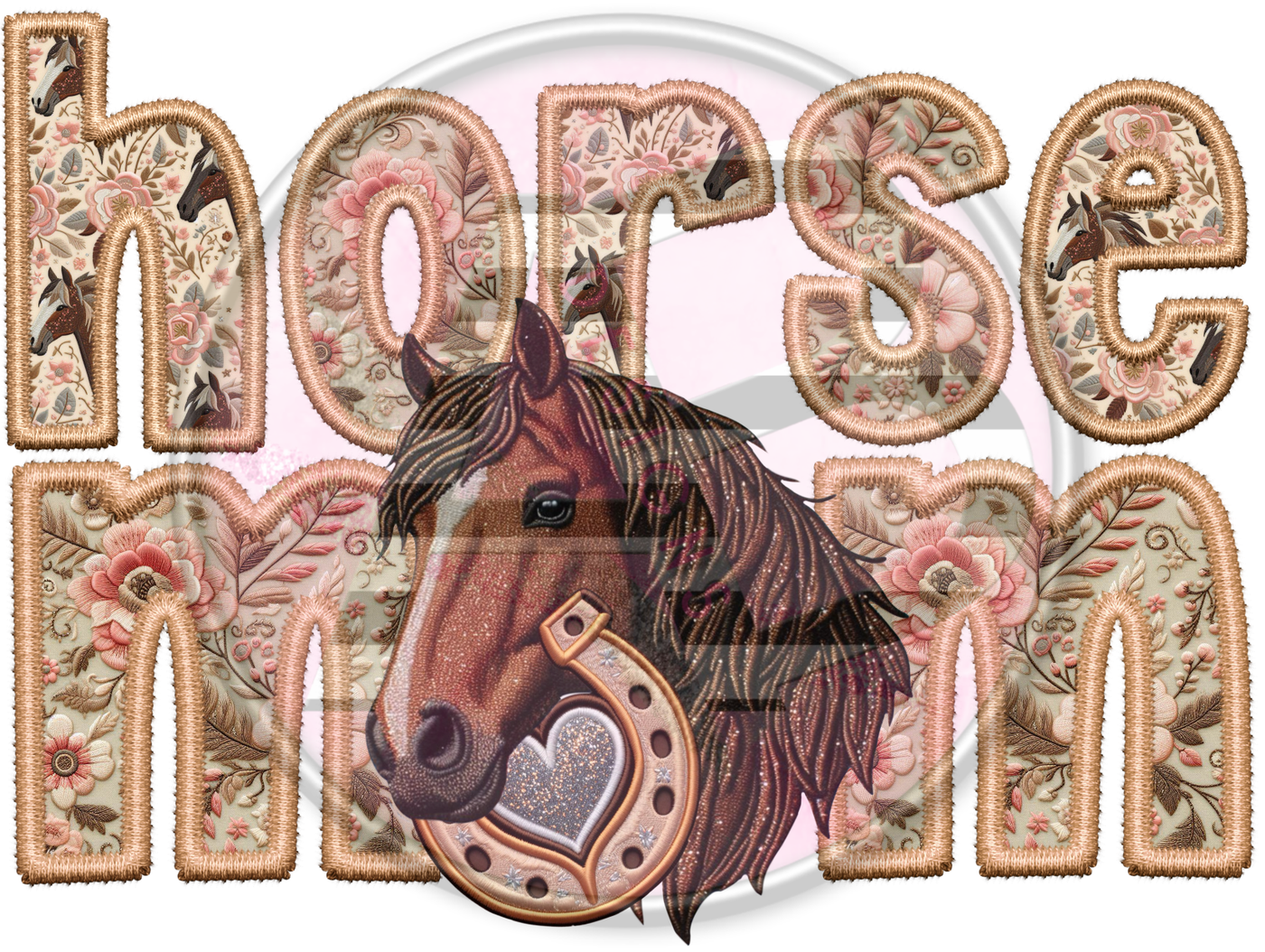 DTF Heat Transfer - Horse Mom 01