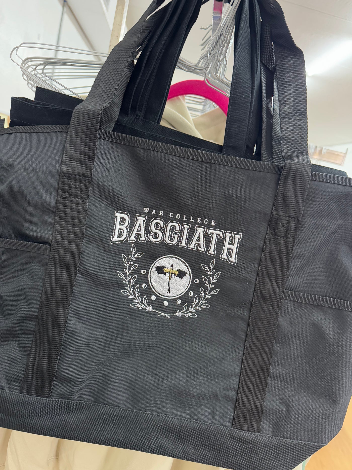 Basgiath | 4th Wing | Dragon Bag | Custom Embroidered Tote