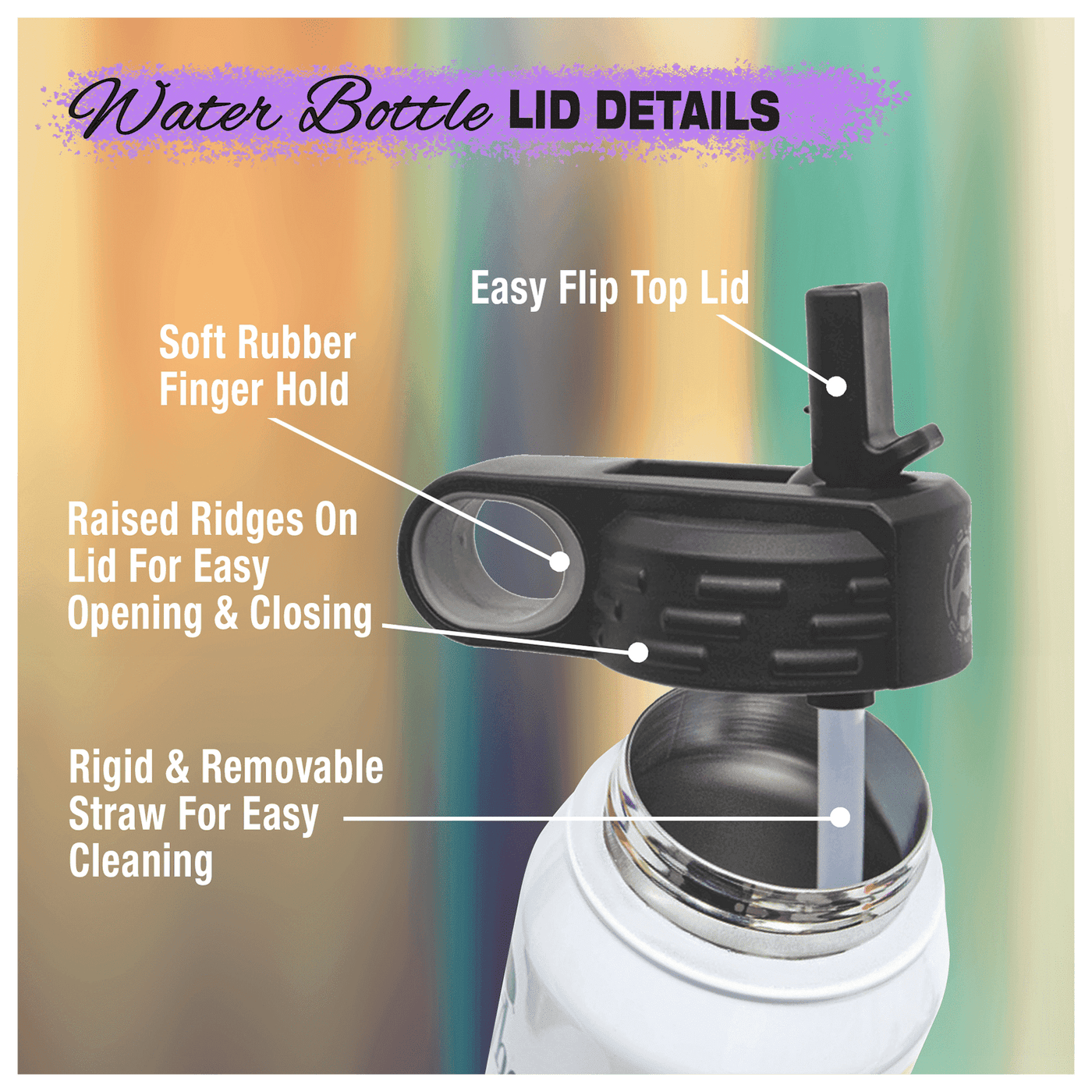 20oz Laser Engraved Custom Water Bottle