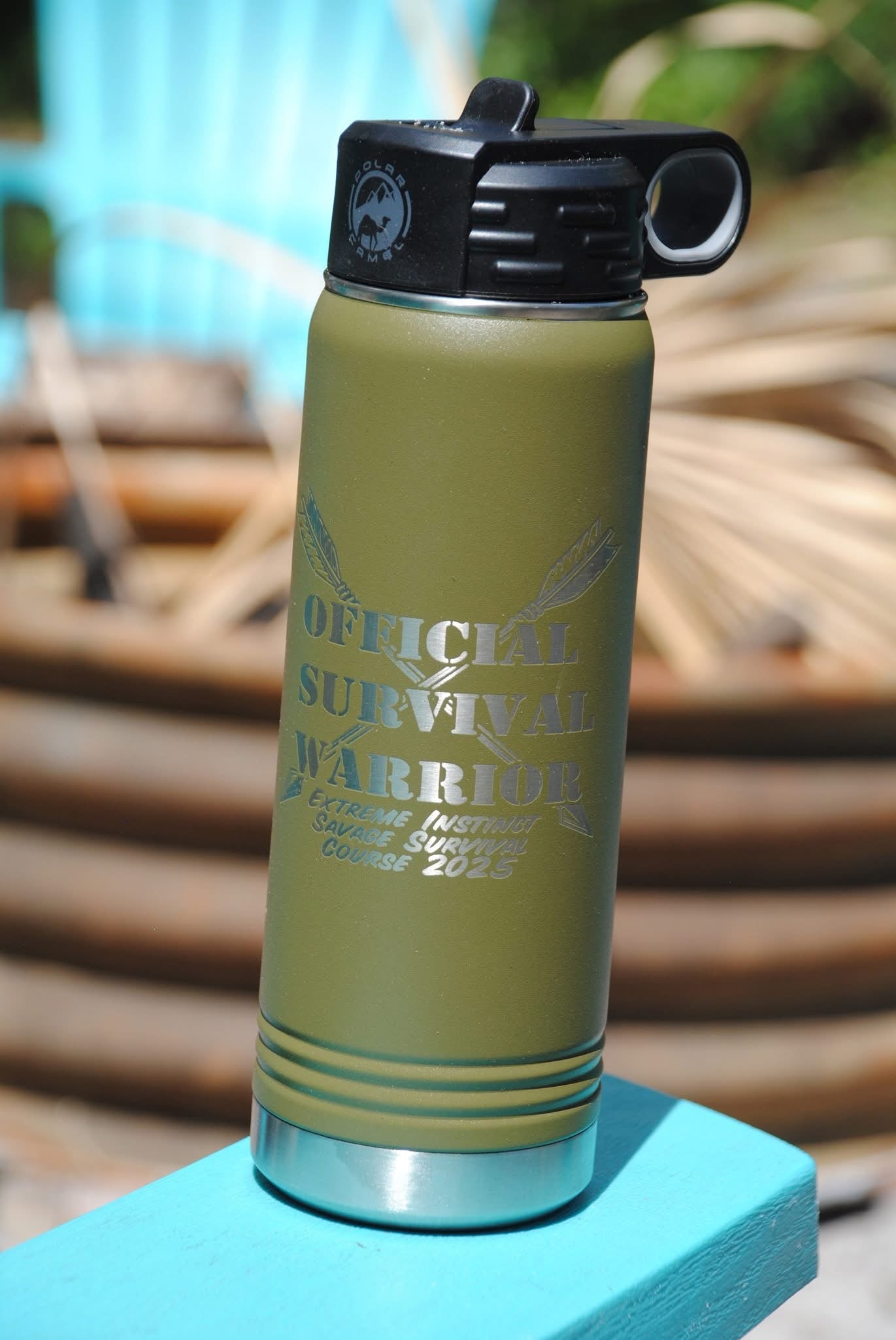 20oz Laser Engraved Custom Water Bottle