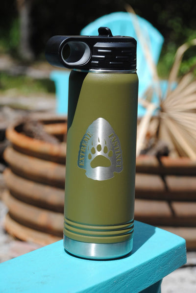 20oz Laser Engraved Custom Water Bottle