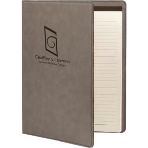 Small Portfolio Notepad - 7” x 9” - Custom Laser Engraving