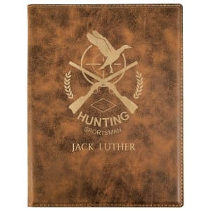 Small Journal Notepad with lined paper - 7” x 9.75” - Custom Laser Engraving