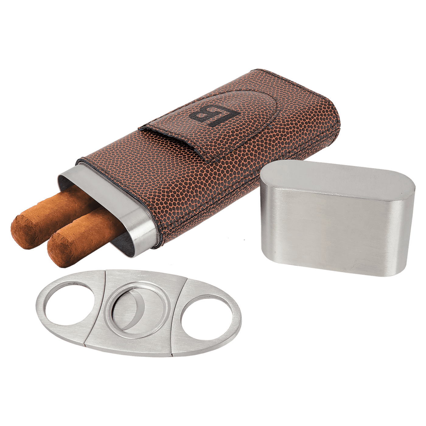 Cigar Case with Cutter - Custom Laser Engraving