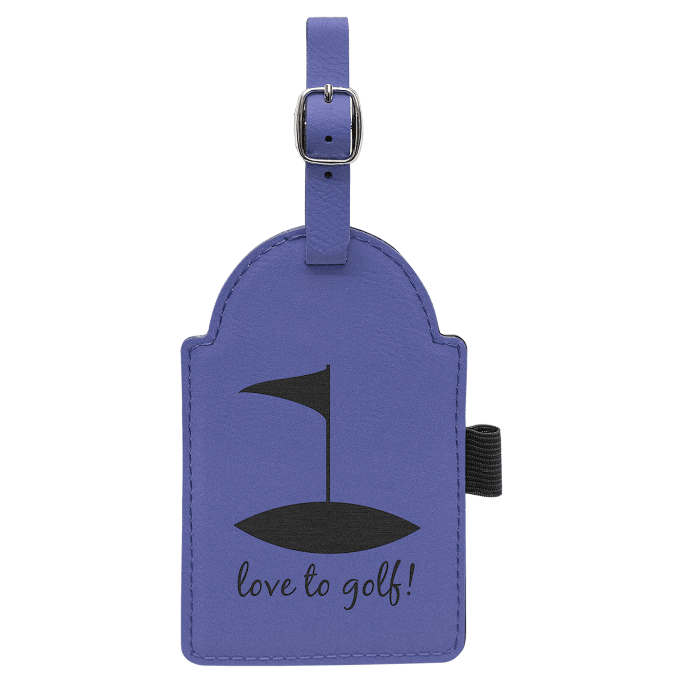 Golf Bag Tag with 3 Wooden Tees - Custom Laser Engraving