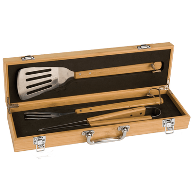 3 Piece BBQ Set - Custom Laser Engraving