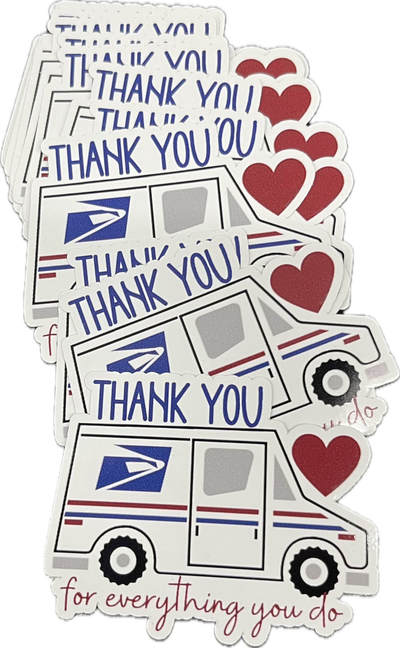 Custom Thank You Delivery Stickers (USPS) Pack of 12