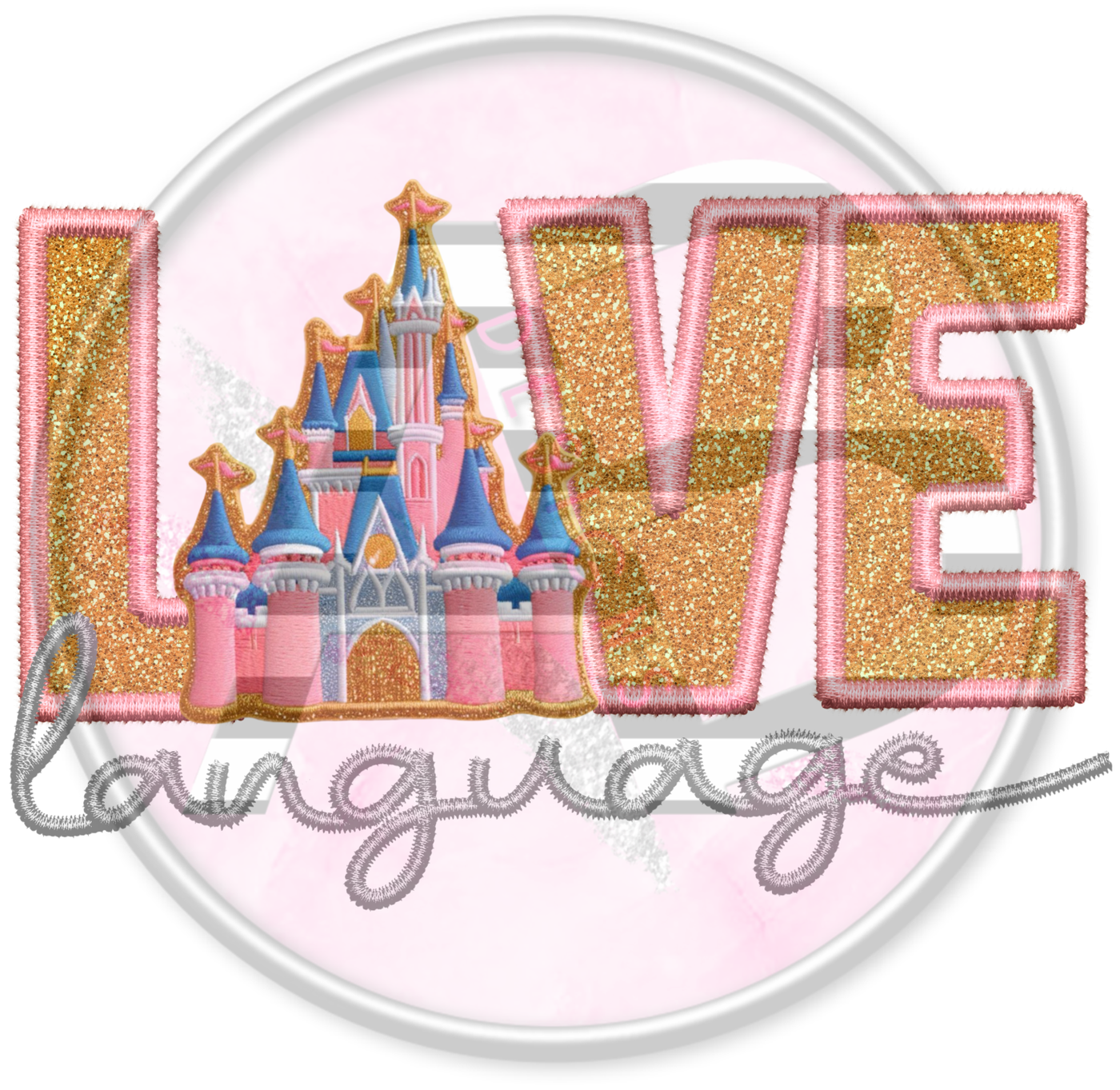 DTF Heat Transfer - Love Language 13 Castle