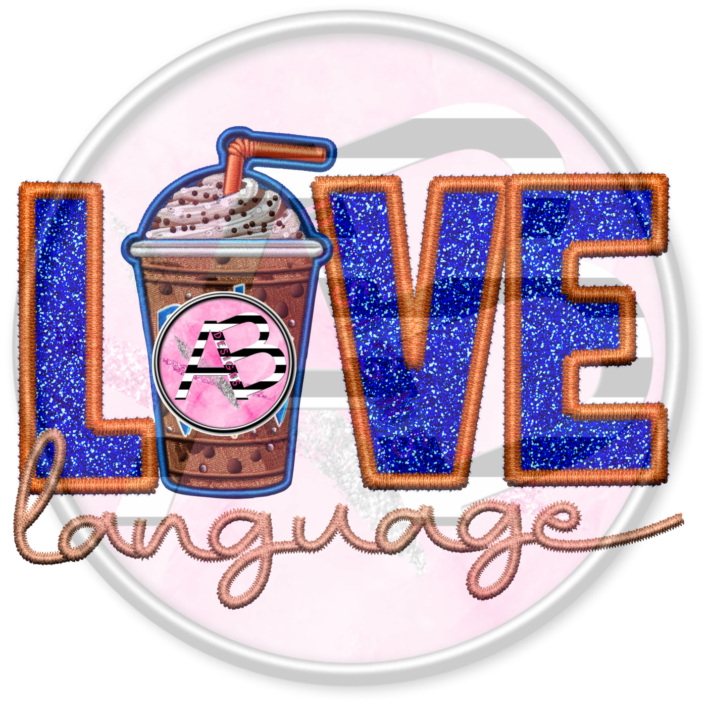 DTF Heat Transfer - Love Language 21 Bros Coffee