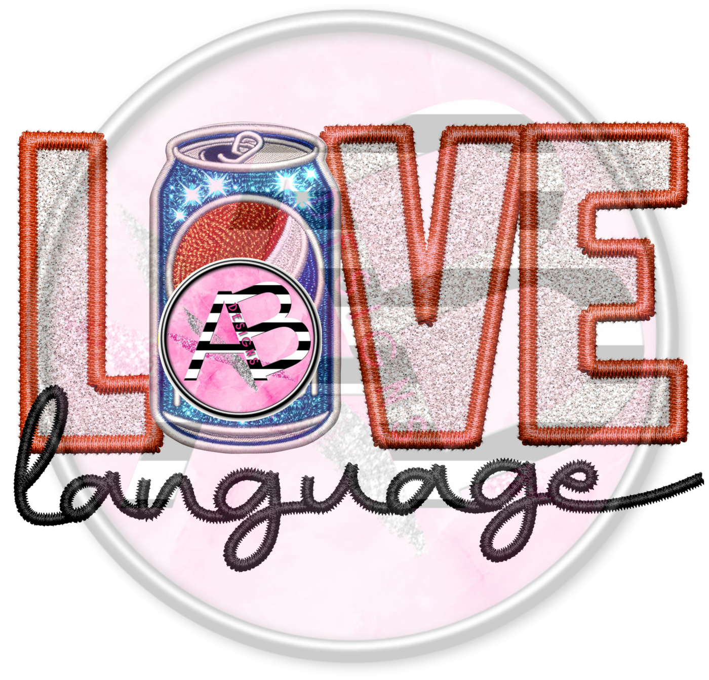 DTF Heat Transfer - Love Language 25