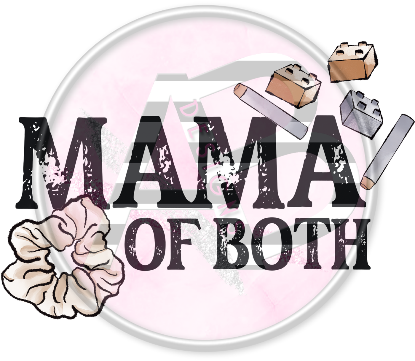 DTF Heat Transfer - Mama of Both 01