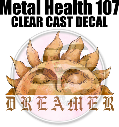 Mental Health 107 - Clear Cast Decal-576