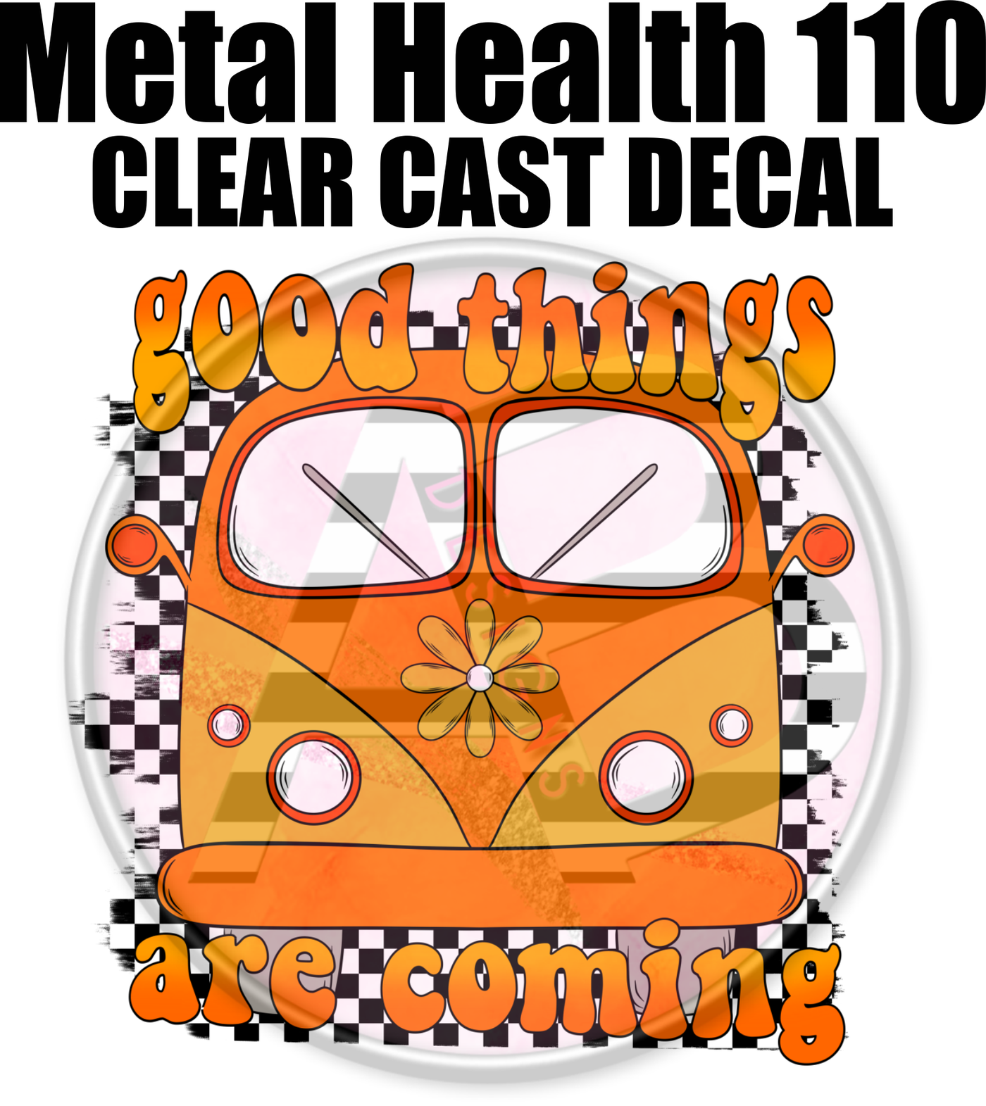 Mental Health 110 - Clear Cast Decal-579