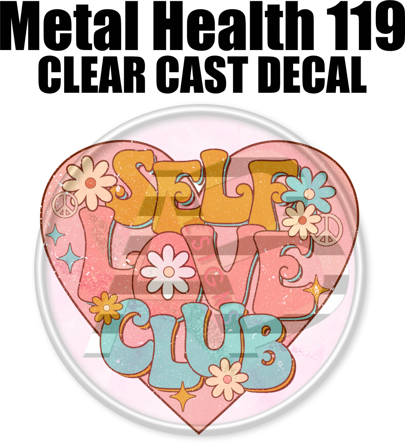 Mental Health 119 - Clear Cast Decal-588