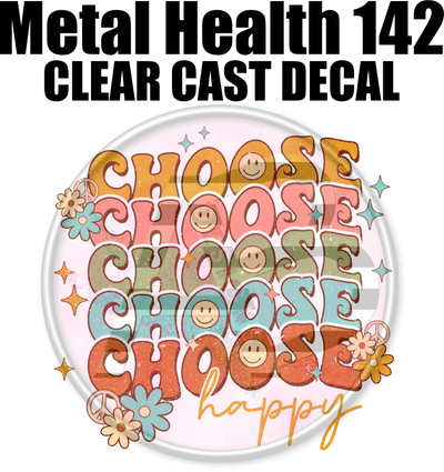 Mental Health 142 - Clear Cast Decal-611