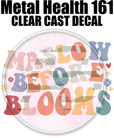 Mental Health 161 - Clear Cast Decal-630