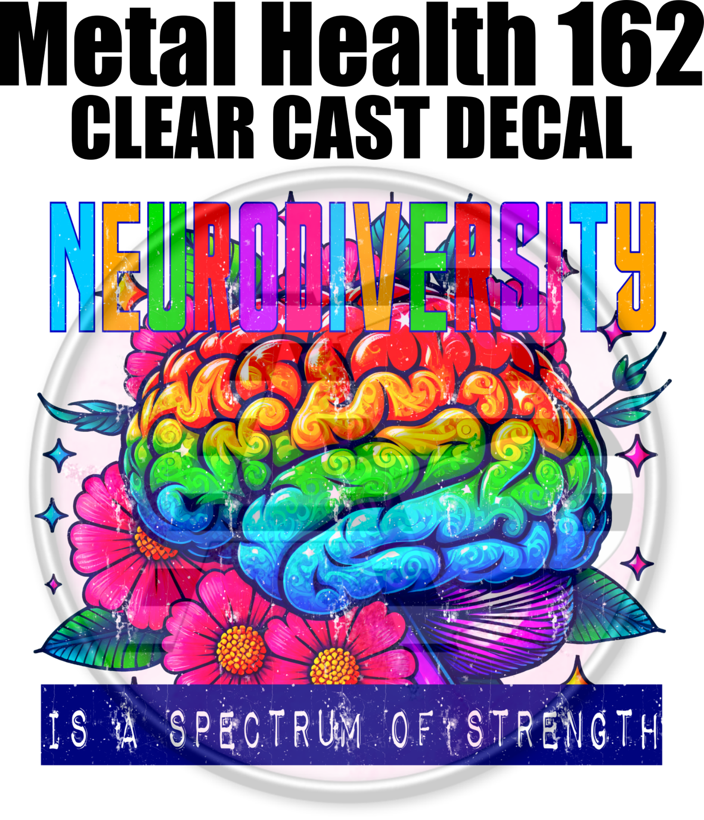 Mental Health 162 - Clear Cast Decal-631
