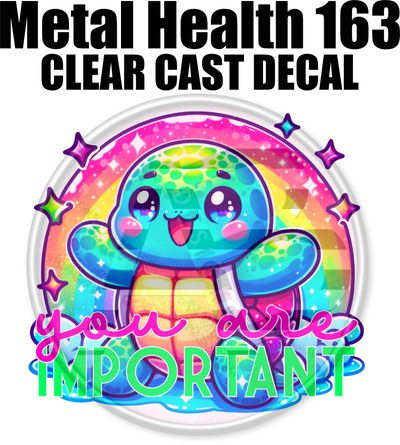 Mental Health 163 - Clear Cast Decal-632