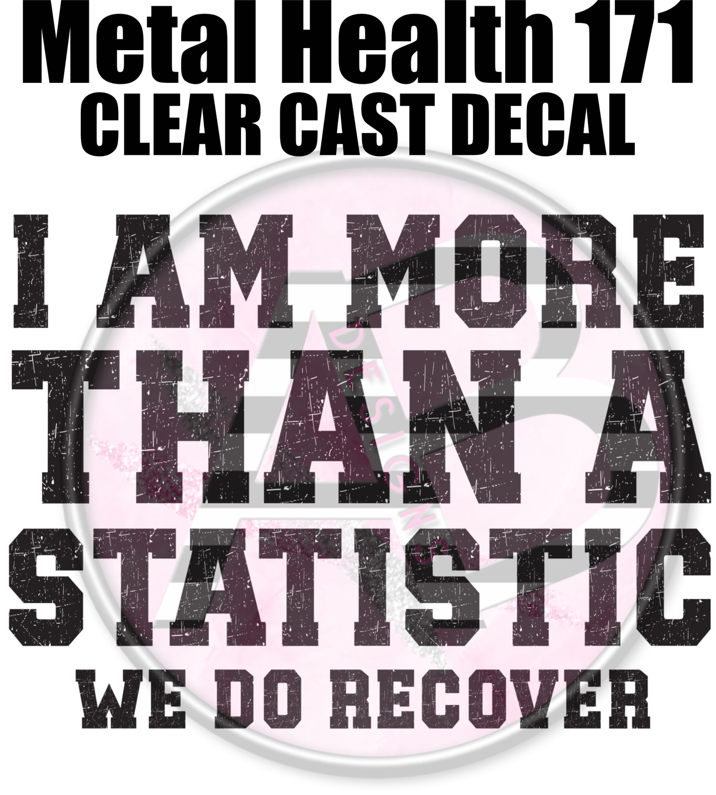 Mental Health 171 - Clear Cast Decal-640