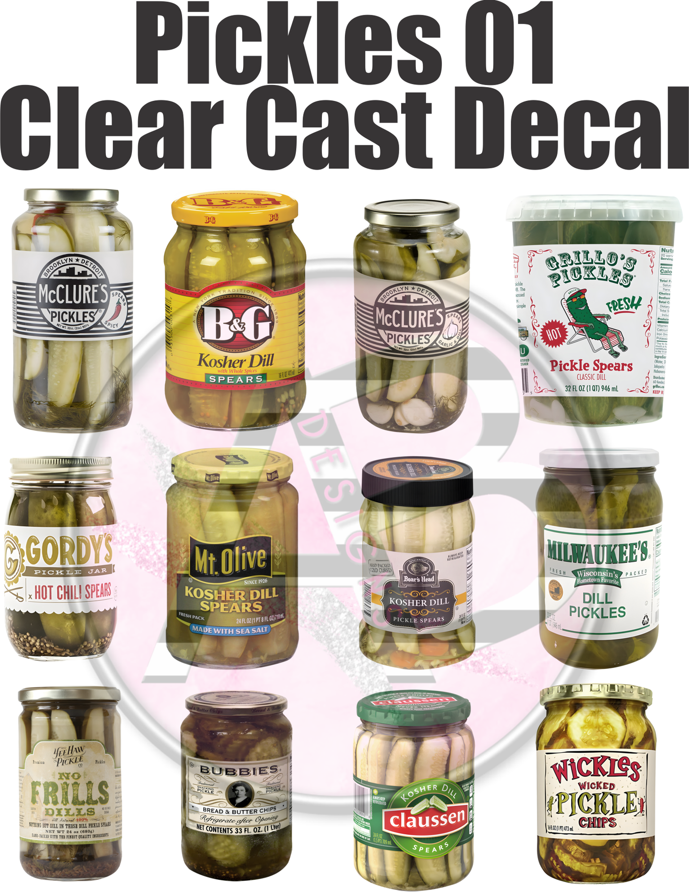 Pickles 01 - Clear Cast Decal-375