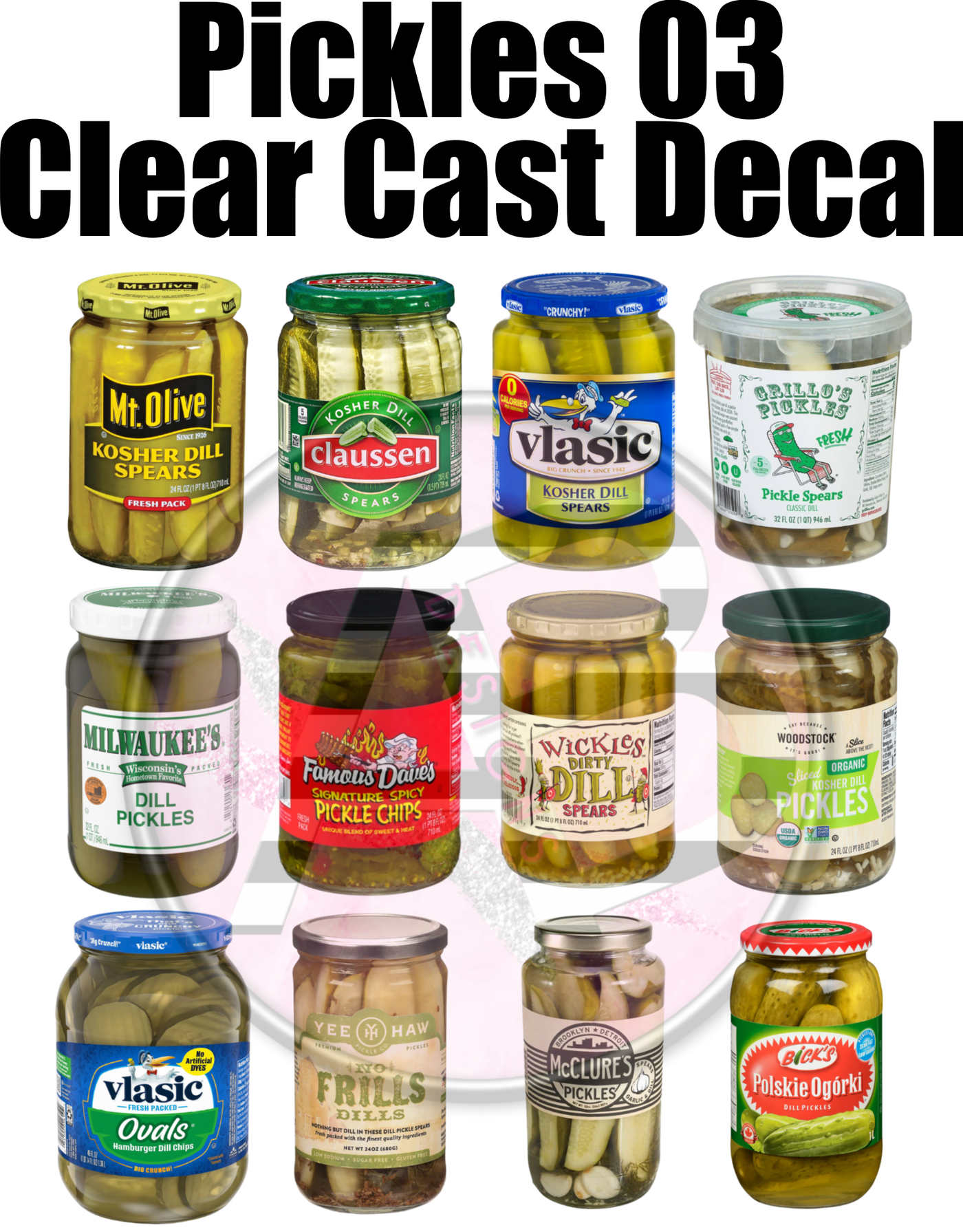 Pickles 03 - Clear Cast Decal-377