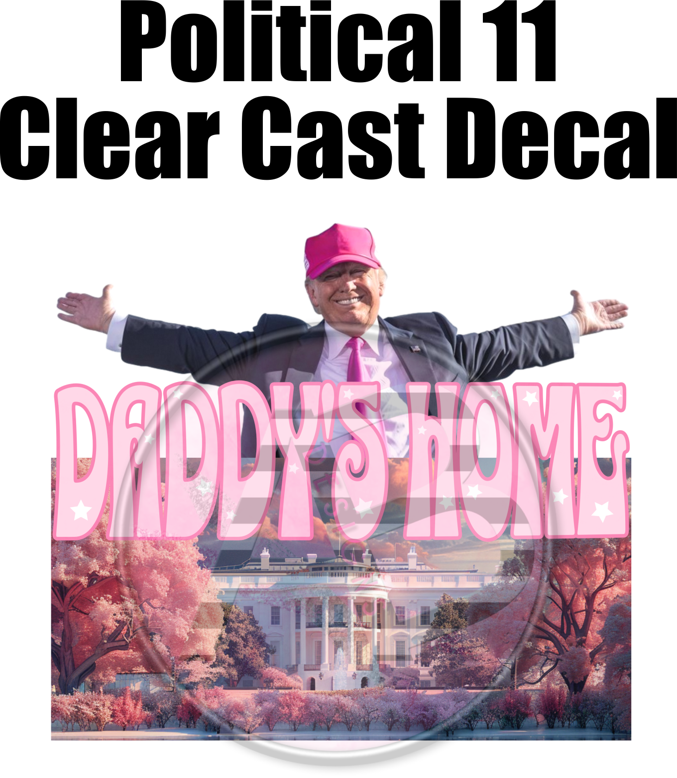 Political 11 - Clear Cast Decal-668