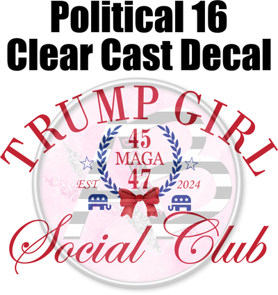 Political 16 - Clear Cast Decal-673