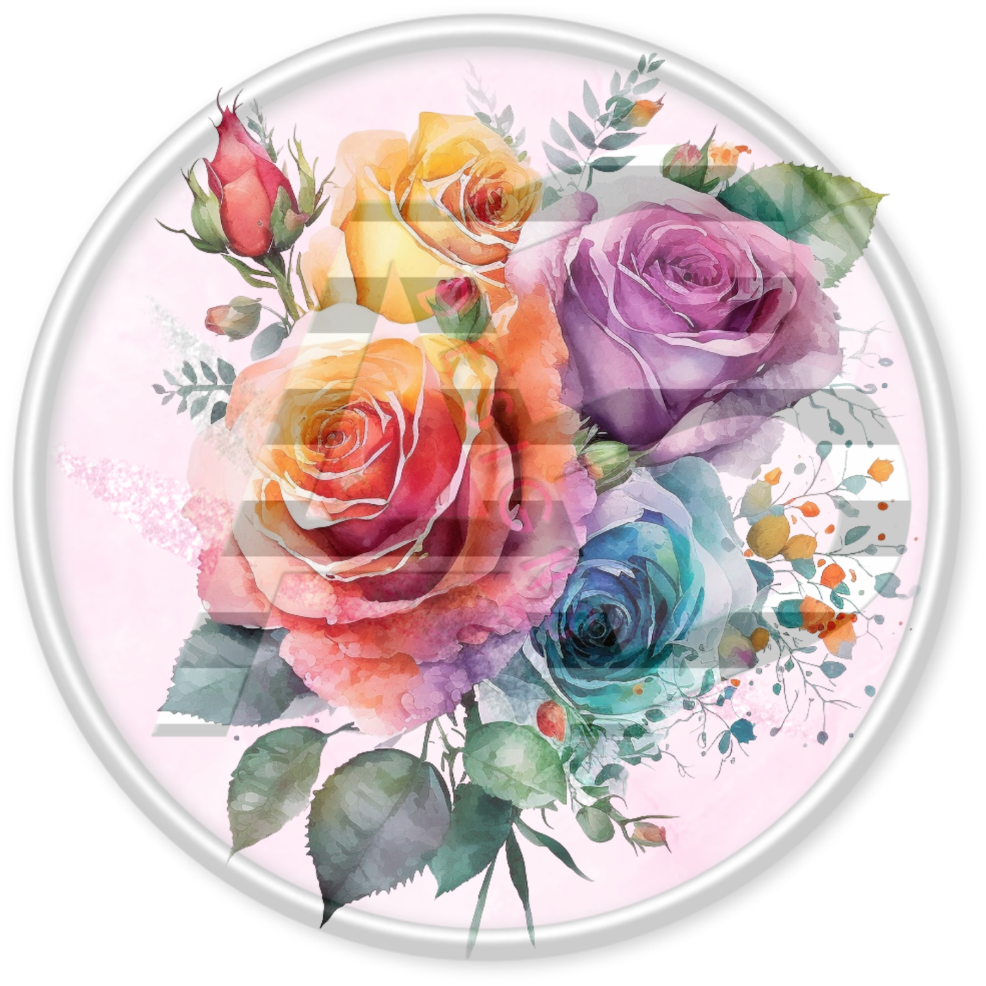 DTF Heat Transfer - Rainbow Roses 16