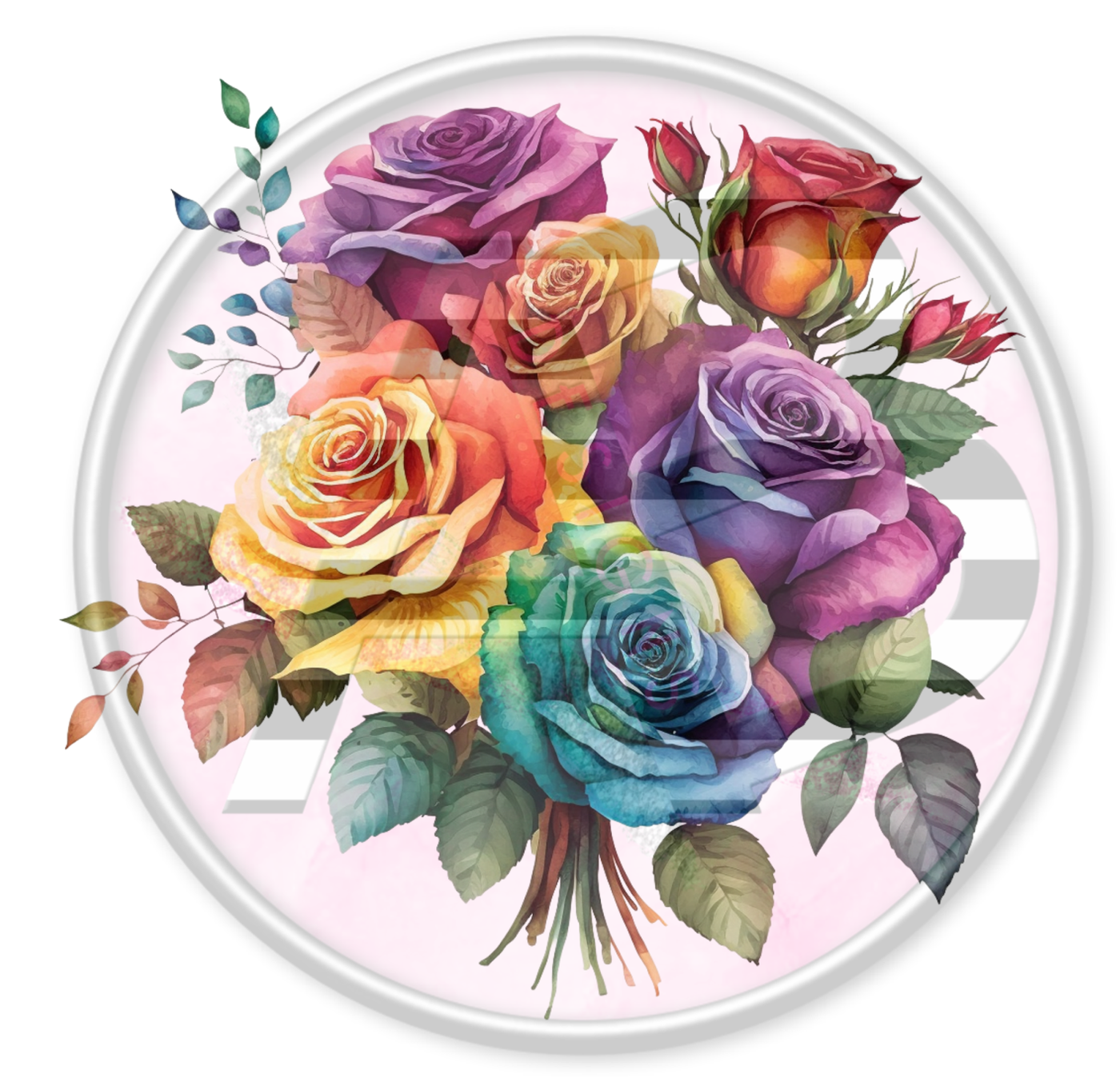 DTF Heat Transfer - Rainbow Roses 18