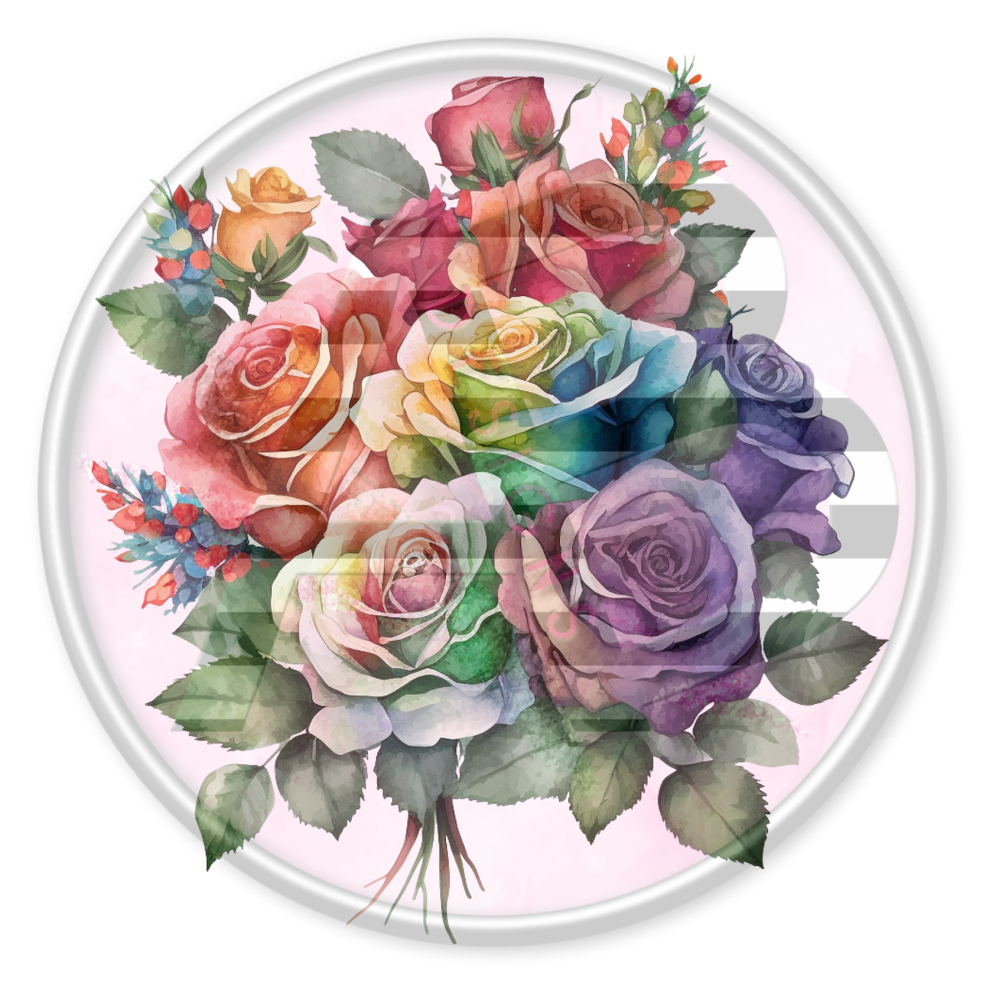 DTF Heat Transfer - Rainbow Roses 19