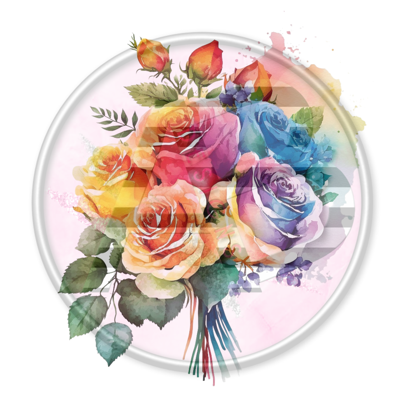 DTF Heat Transfer - Rainbow Roses 20