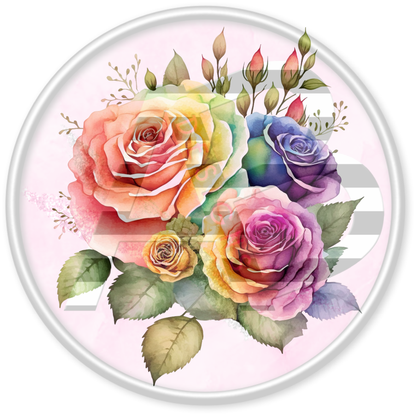 DTF Heat Transfer - Rainbow Roses 26