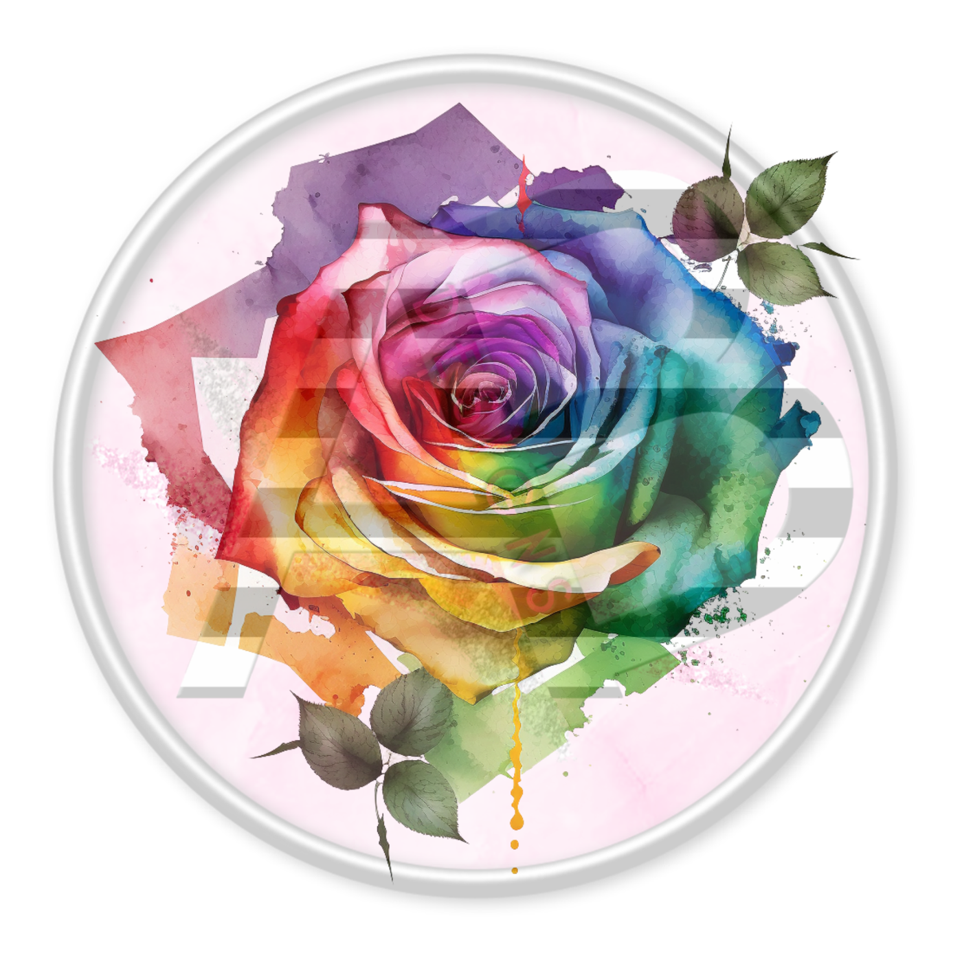 DTF Heat Transfer - Rainbow Roses 28