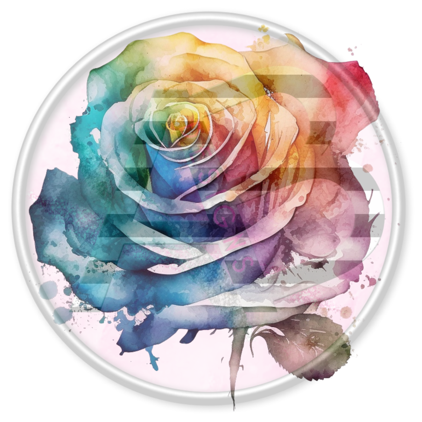 DTF Heat Transfer - Rainbow Roses 33