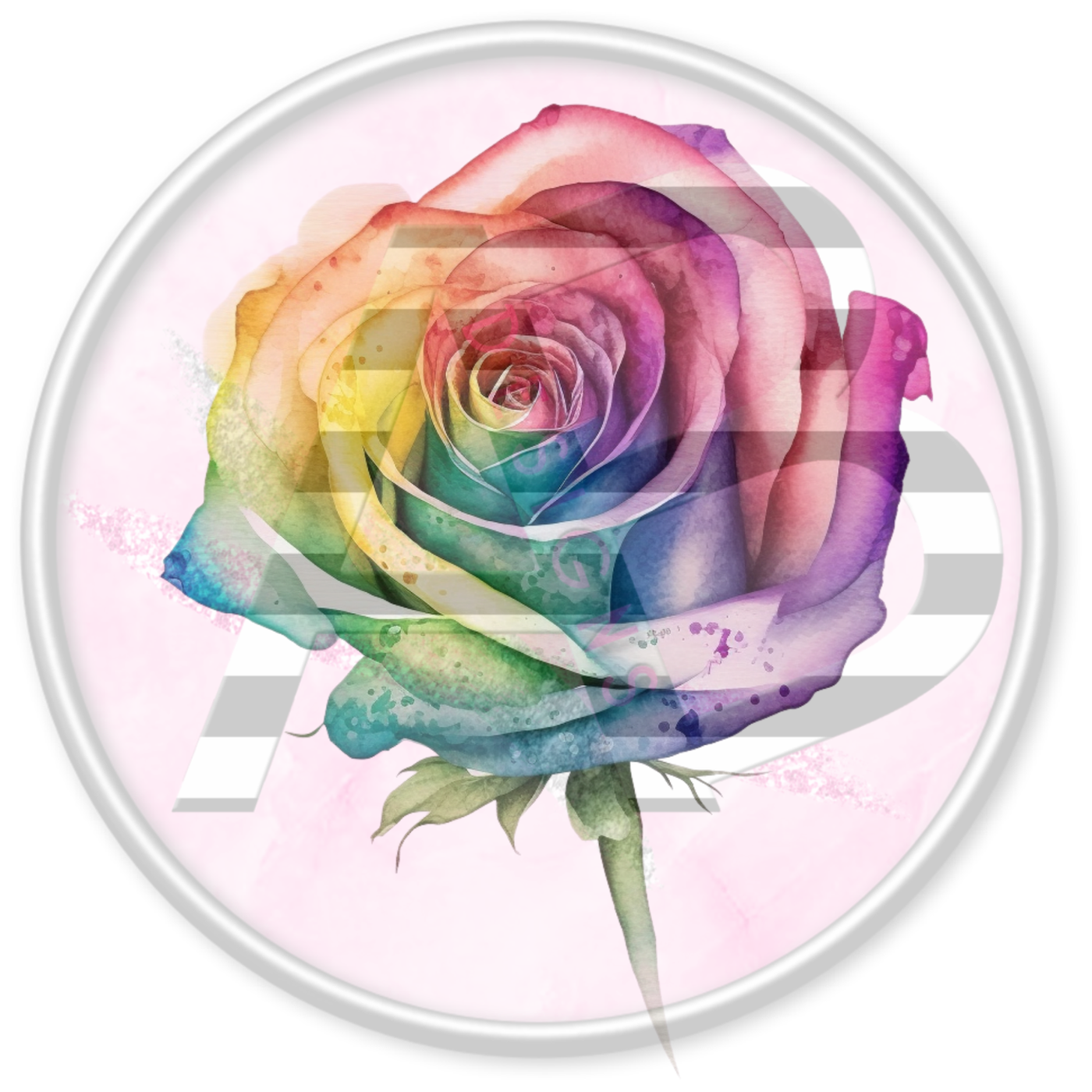 DTF Heat Transfer - Rainbow Roses 34