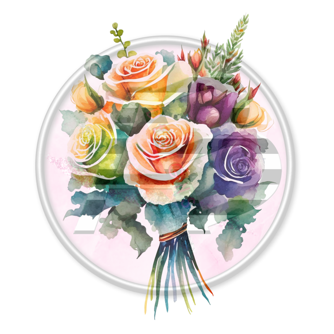 DTF Heat Transfer - Rainbow Roses 43