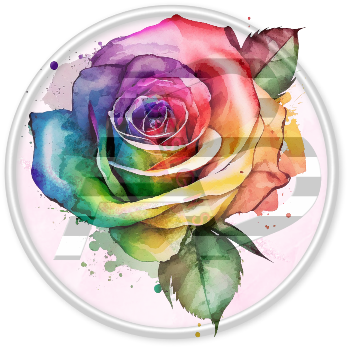 DTF Heat Transfer - Rainbow Roses 52