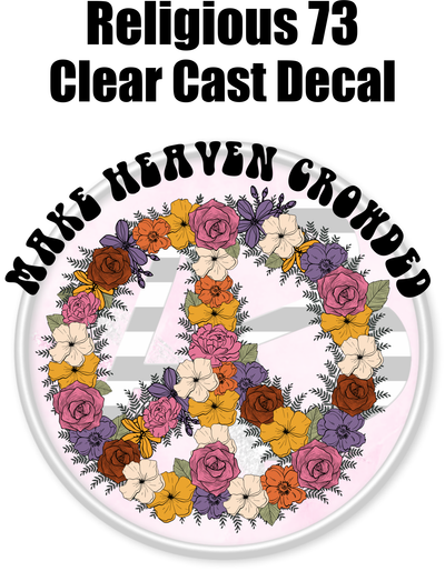 Religious 73 - Clear Cast Decal - 229