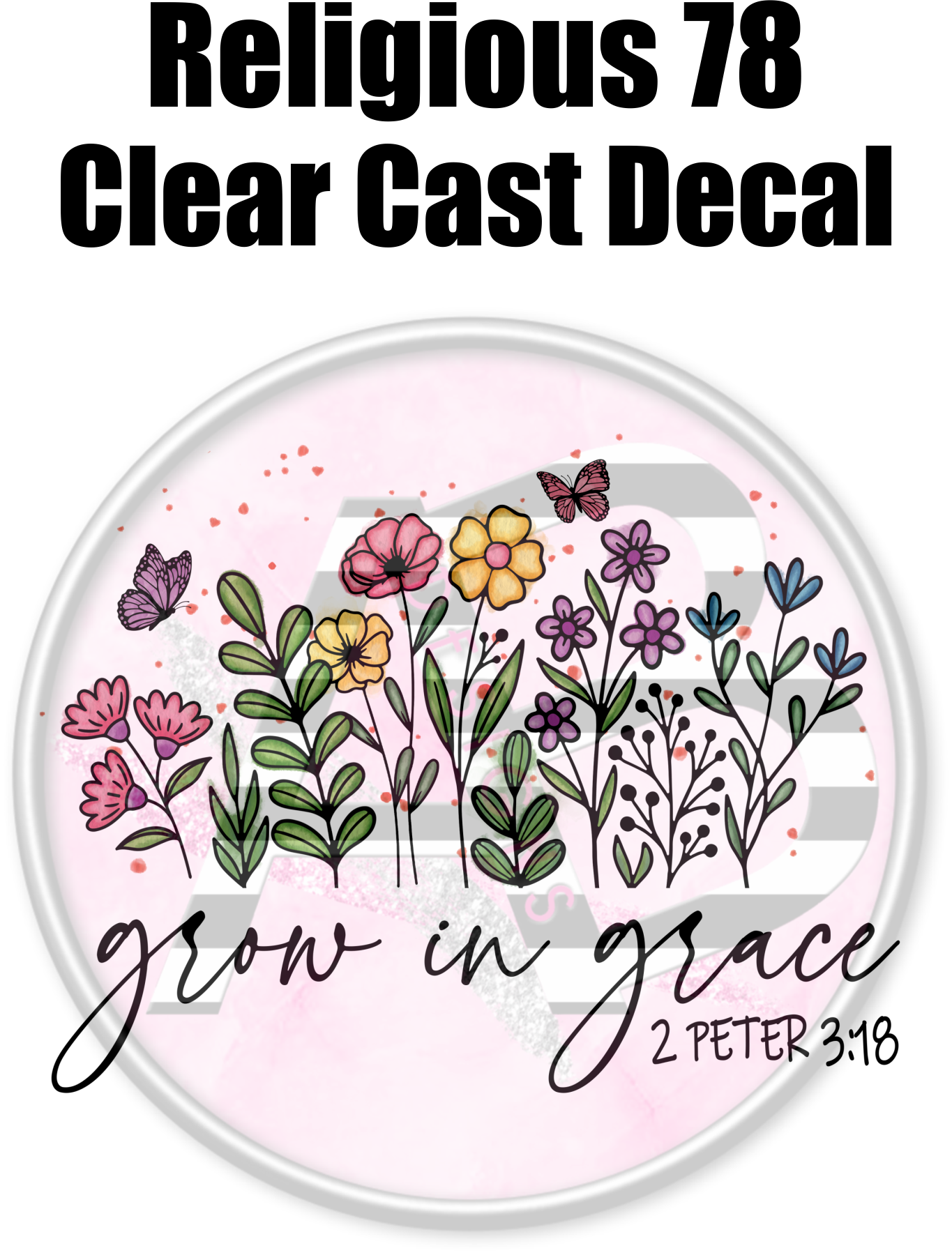 Religious 78 - Clear Cast Decal - 234