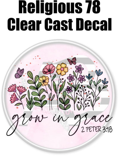 Religious 78 - Clear Cast Decal - 234