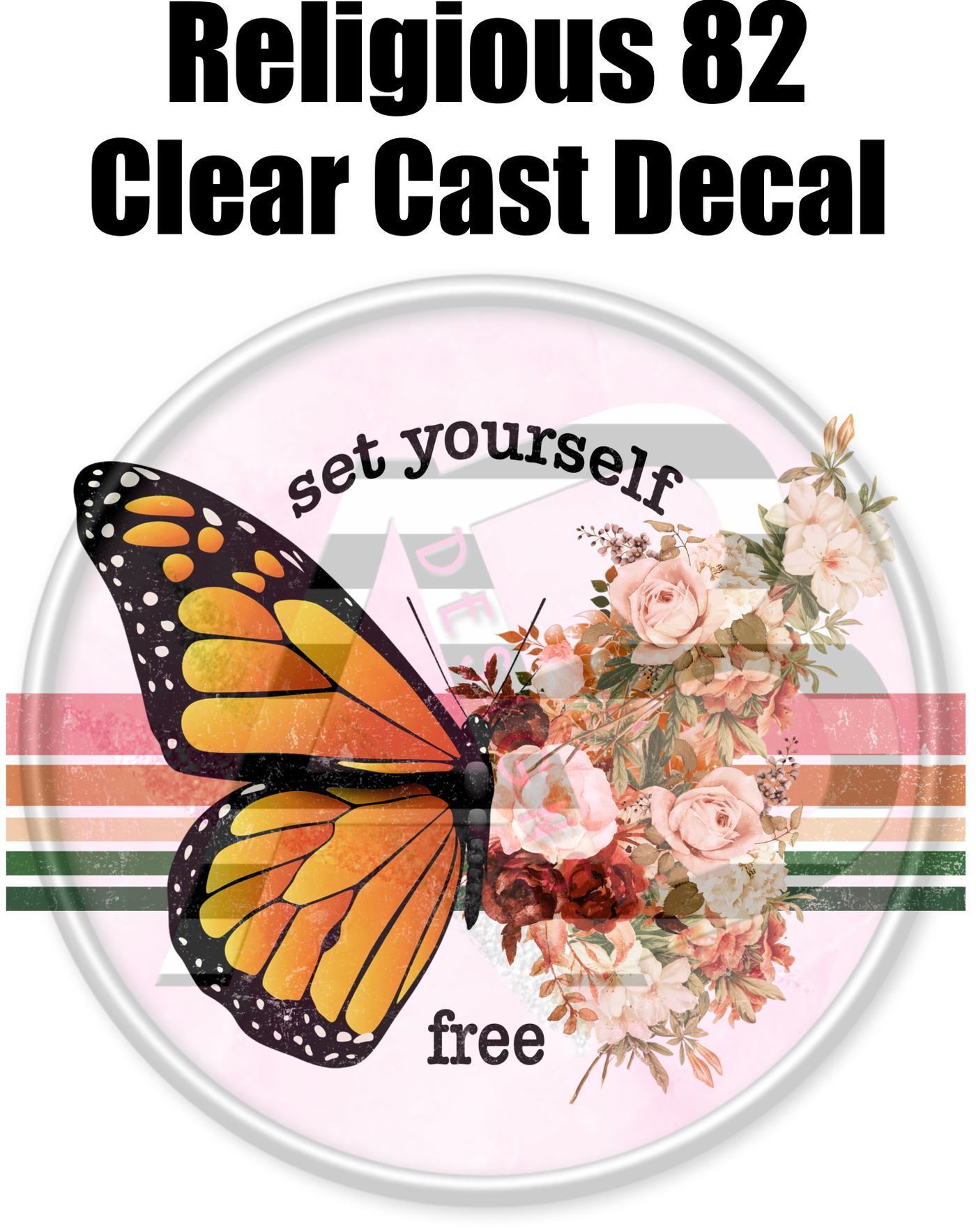 Religious 82 - Clear Cast Decal - 238