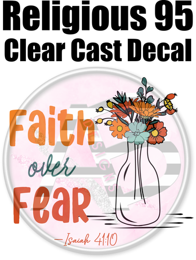 Religious 95 - Clear Cast Decal - 251