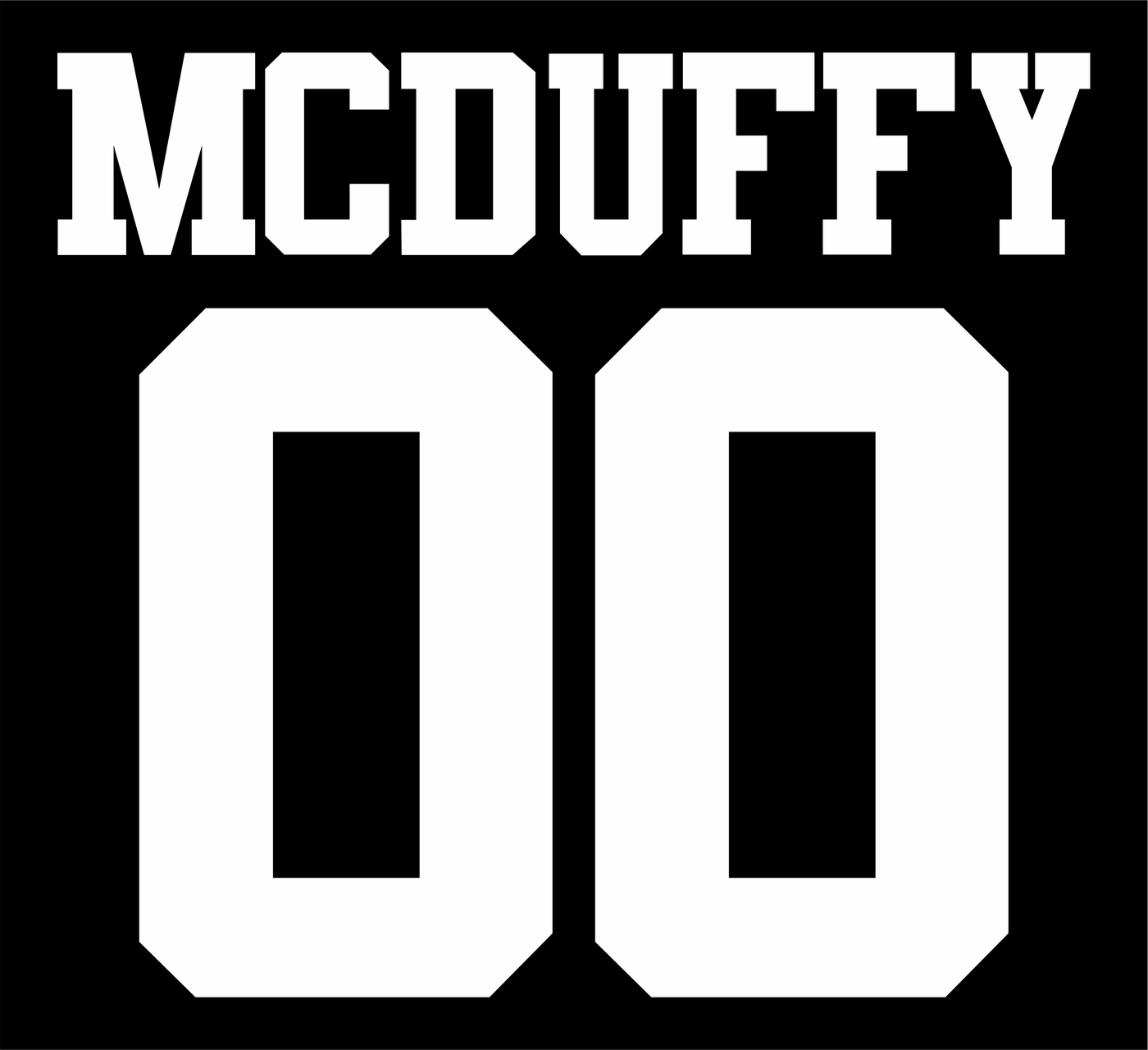 ADD ON NAME AND NUMBER - TRINITY ELITE