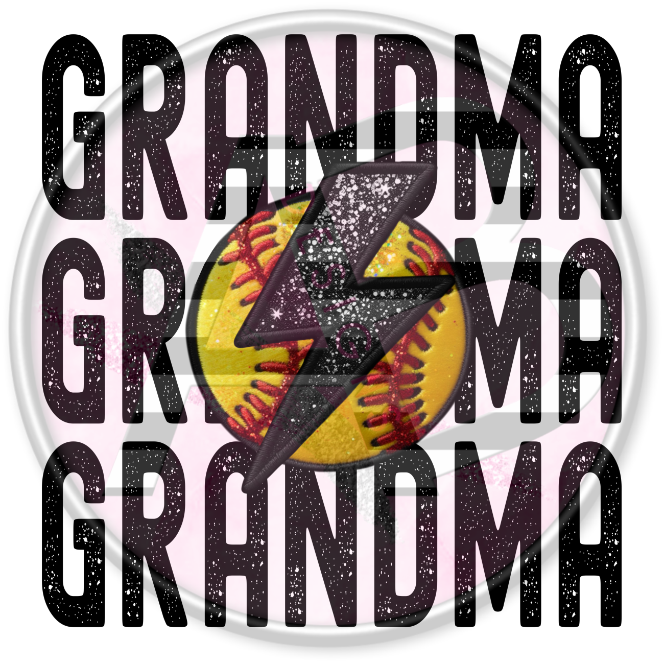 DTF Heat Transfer - Softball Grandma 02