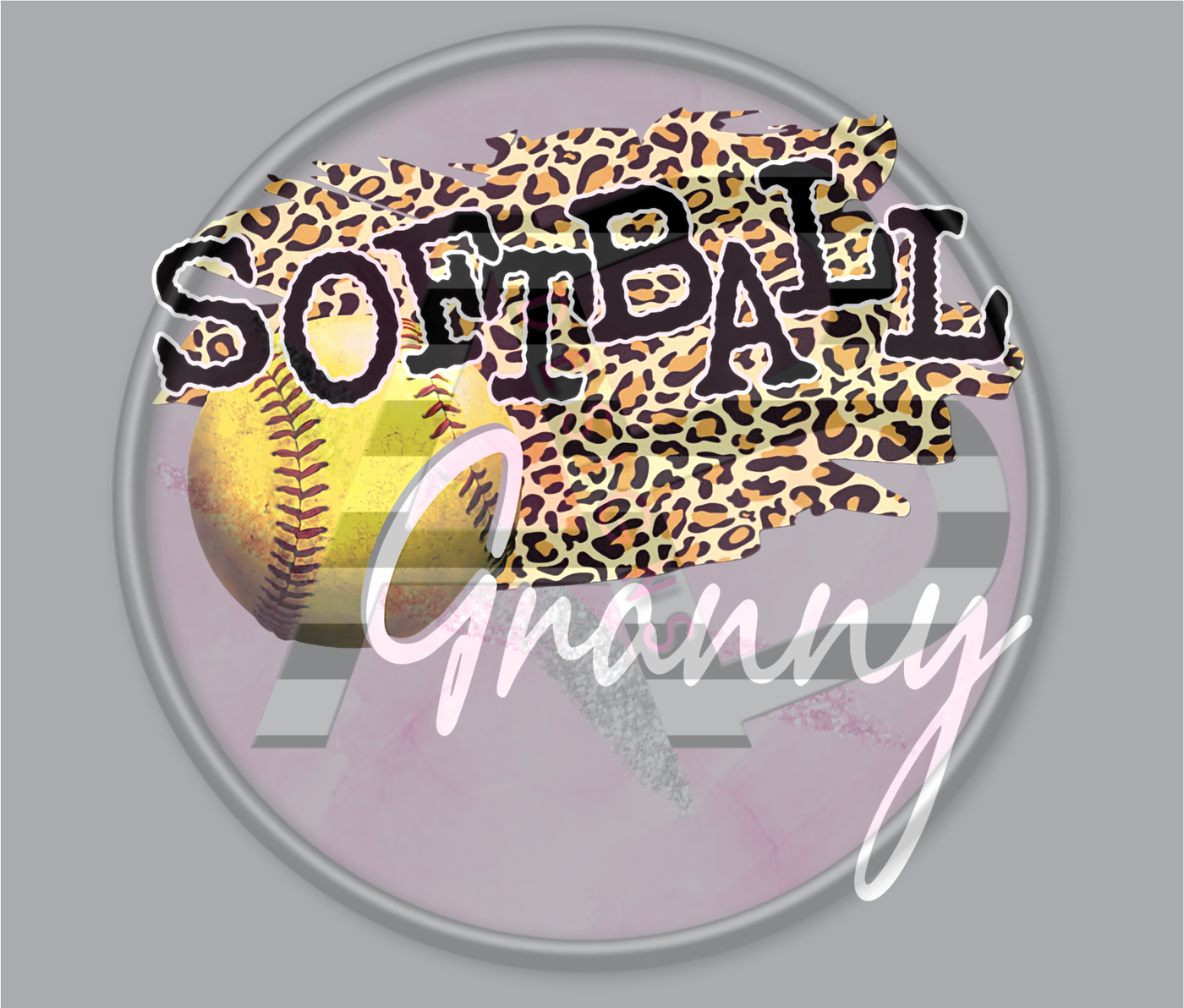 DTF Heat Transfer - Softball Granny 01