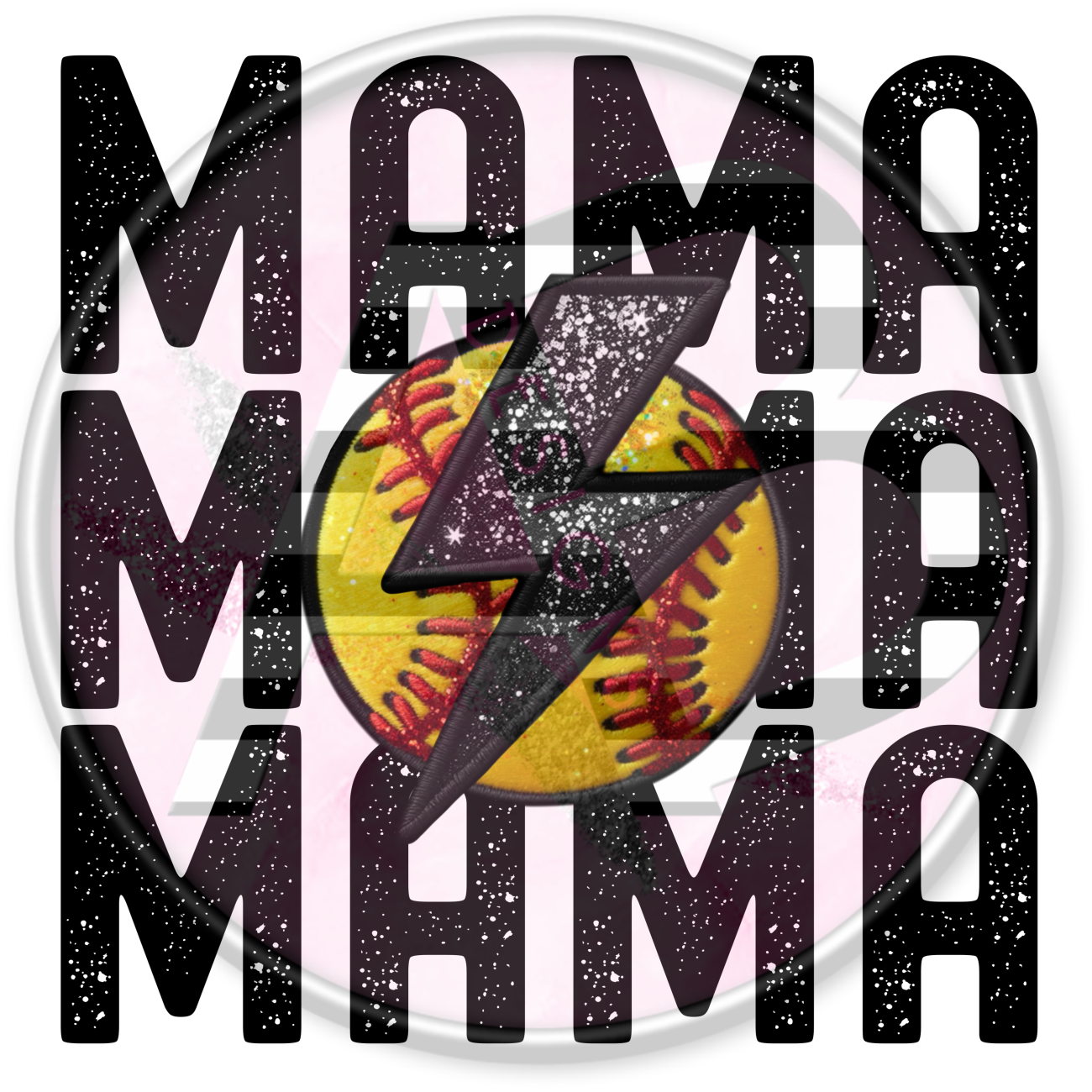 DTF Heat Transfer - Softball Mama 04