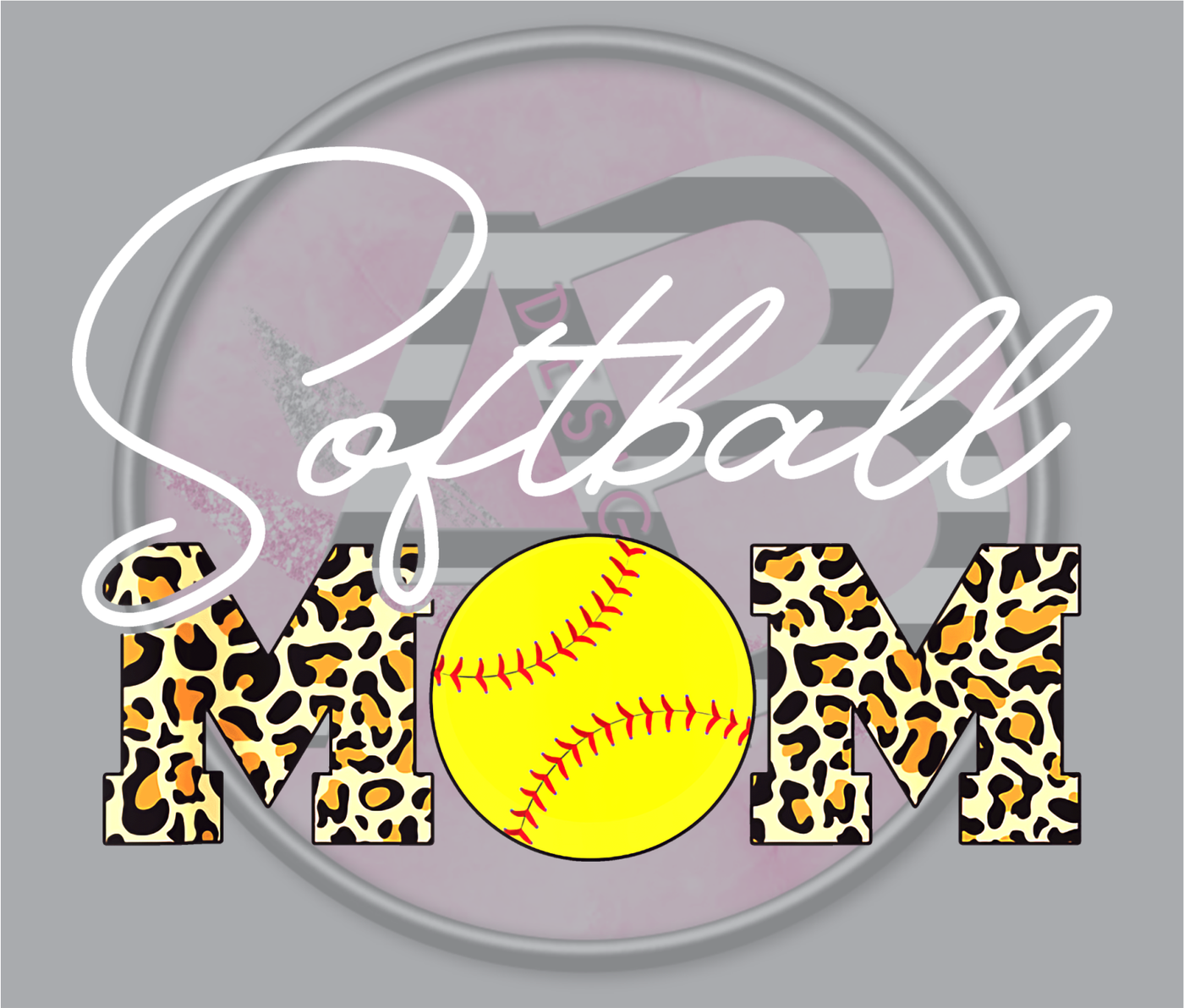 DTF Heat Transfer - Softball Mom 18