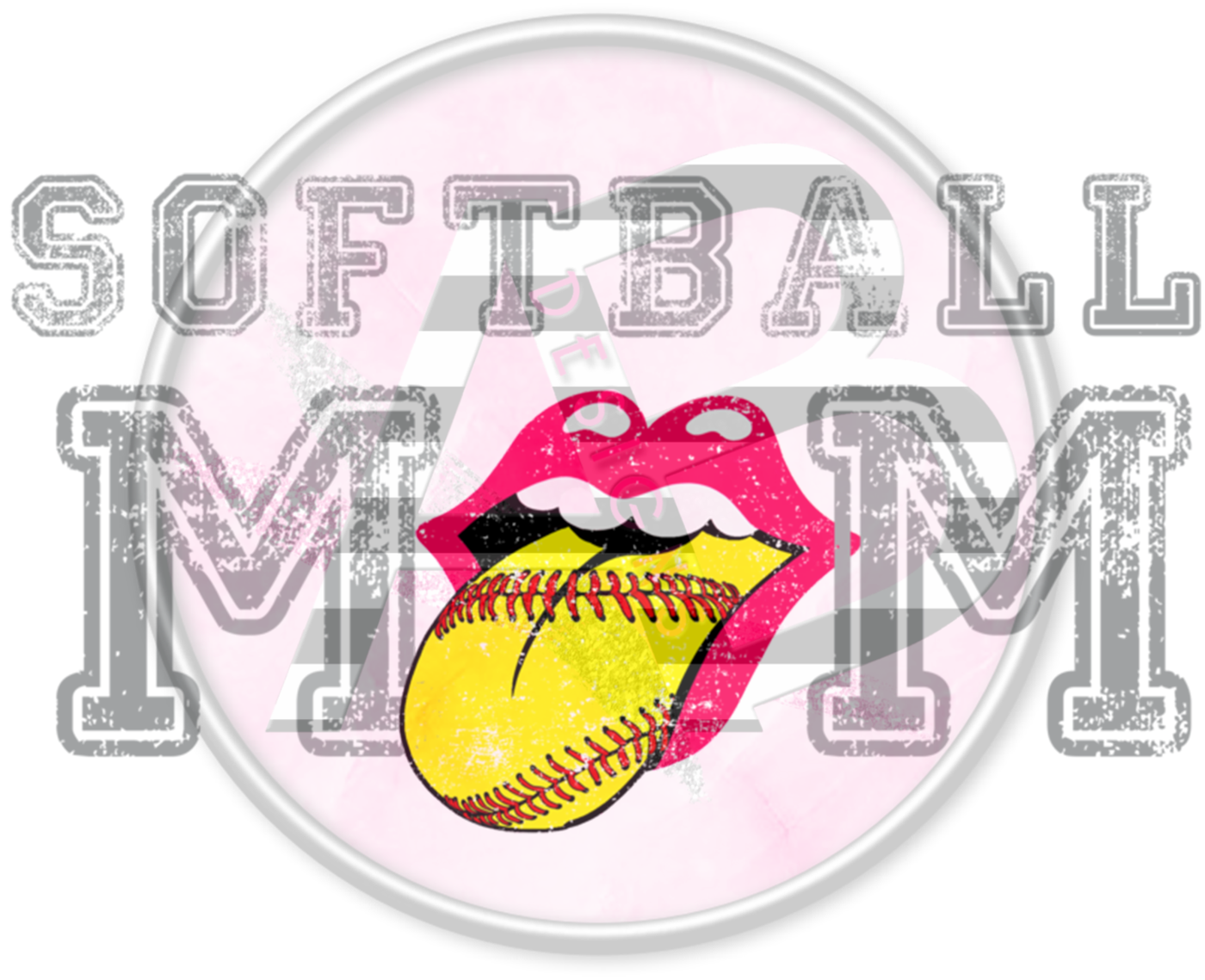 DTF Heat Transfer - Softball Mom 20