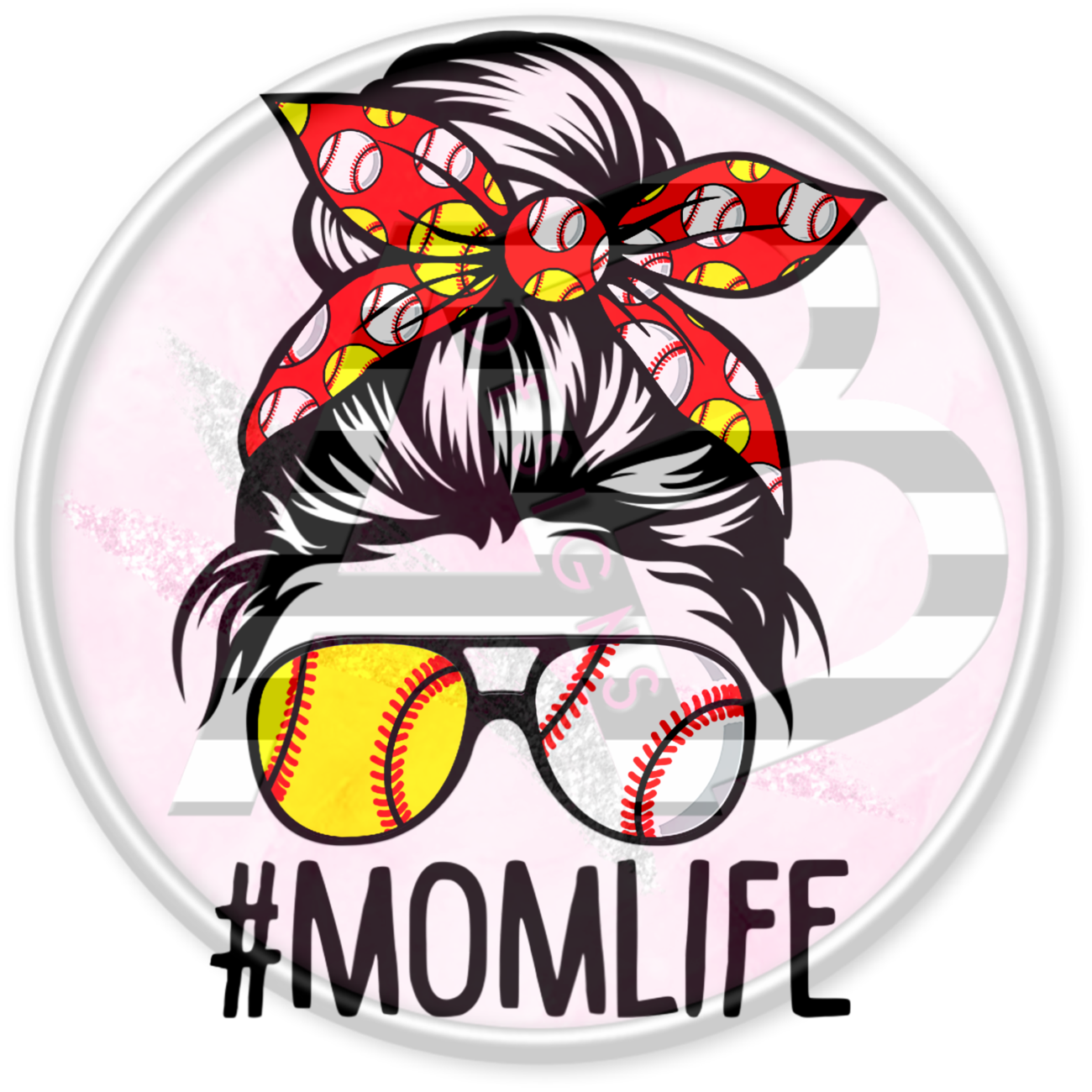 DTF Heat Transfer - Softball Mom 27