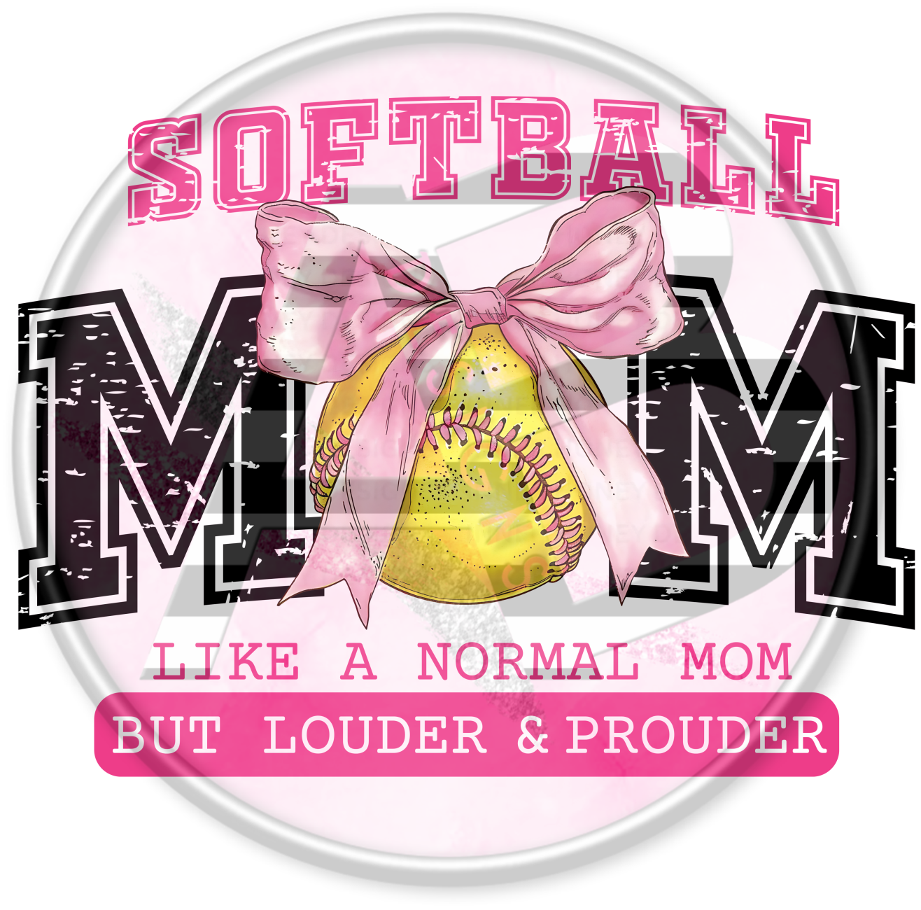 DTF Heat Transfer - Softball Mom 37